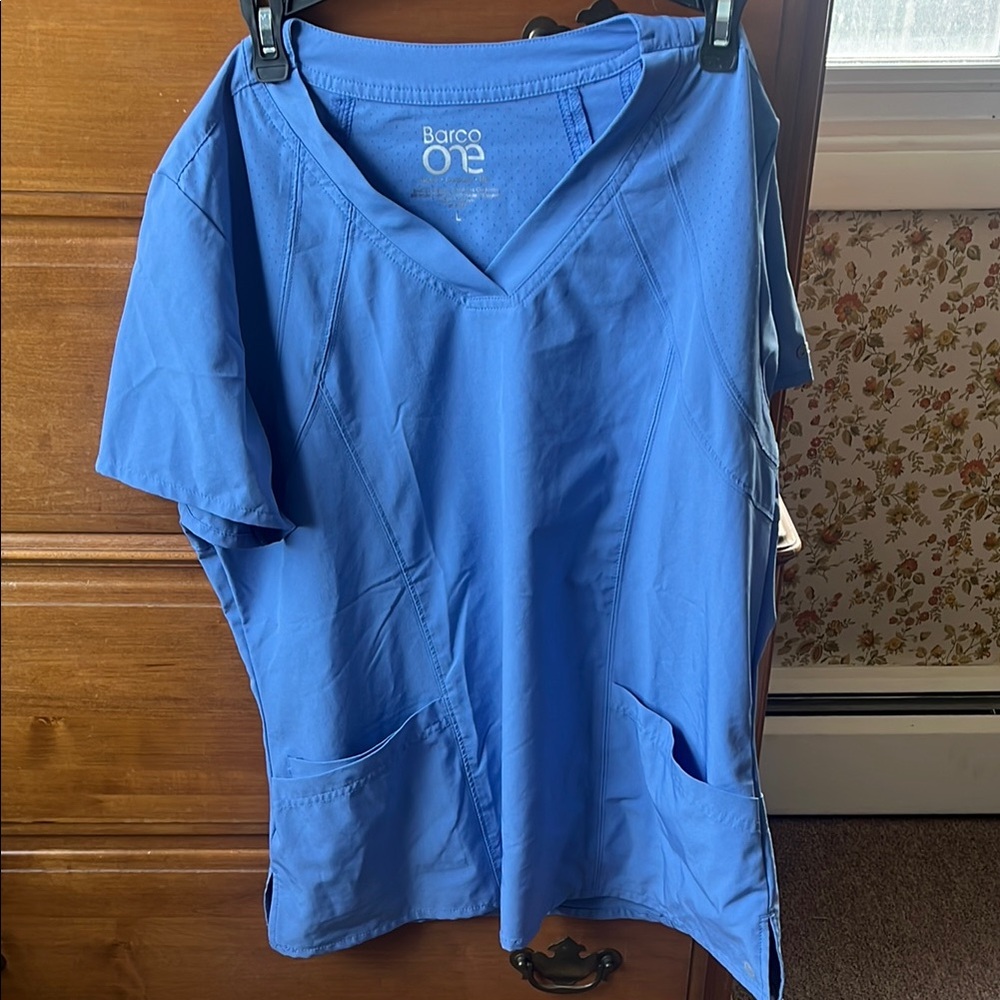 Barco One Blue Scrub Top